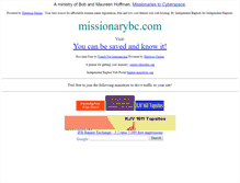 Tablet Screenshot of missionarybc.com